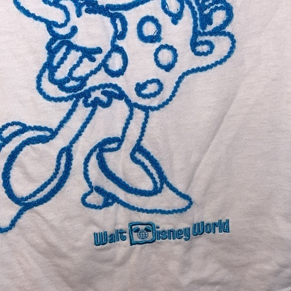 Disney Parks Walt Disney World Embroidered Minnie Mouse White Tank Top size S - Picture 5 of 14